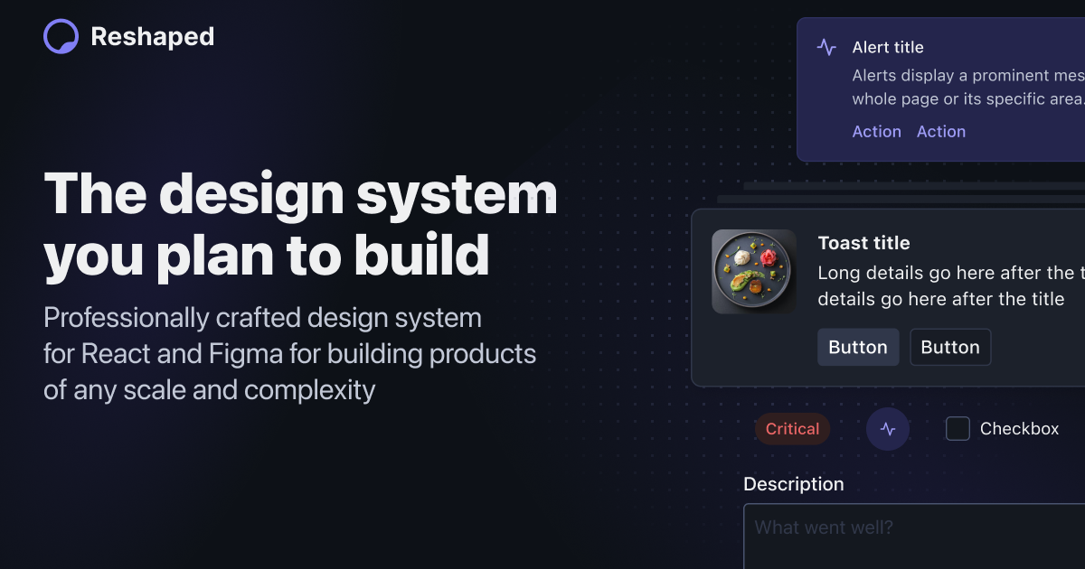 Design system built for your scale with React and Figma